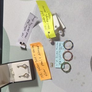 14k, 10k, 925 silver pearls and stones